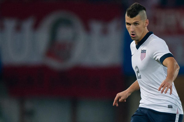 USMNT player Eric Lichaj. Credit: Thomas Eisenhuth - ISIPhotos.com