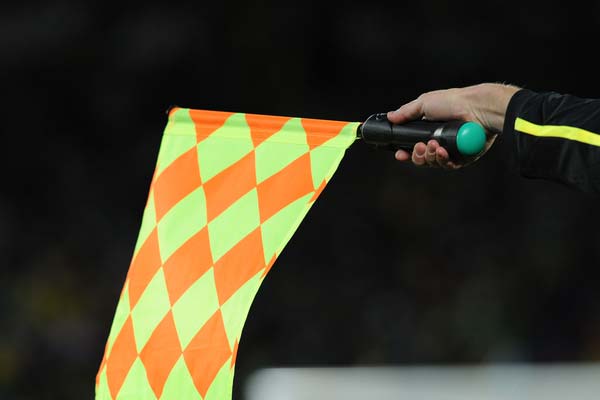offside soccer flag referee