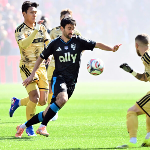 Charlotte player Luca de la Torre.