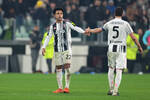 Juventus players Weston McKennie and Manuel Locatelli.