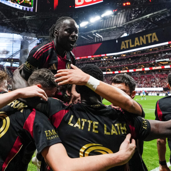 Atlanta United goal celebration.