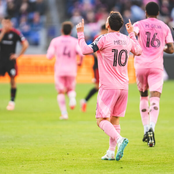 Inter Miami celebrates a goal