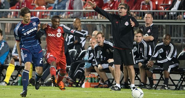 Why doesn't MLS excitement lend itself to the same kind of radio talk coverage we expect for other professional and college sports in the United States?  Game action from Toronto - Chicago on September 12th. Credit: Nick Turchiaro - ISIPhotos.com