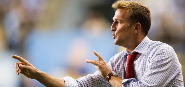 Real Salt Lake's Jason Kreis shows how quickly a squad can change in the early days of Major League Soccer's transfer window.  Credit: Howard C. Smith - ISIPhotos.com
